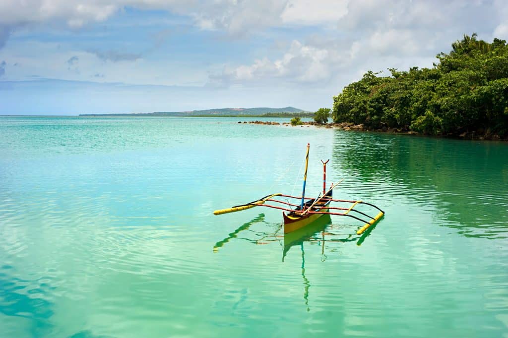 Boat at Calicoan Island, Philippines