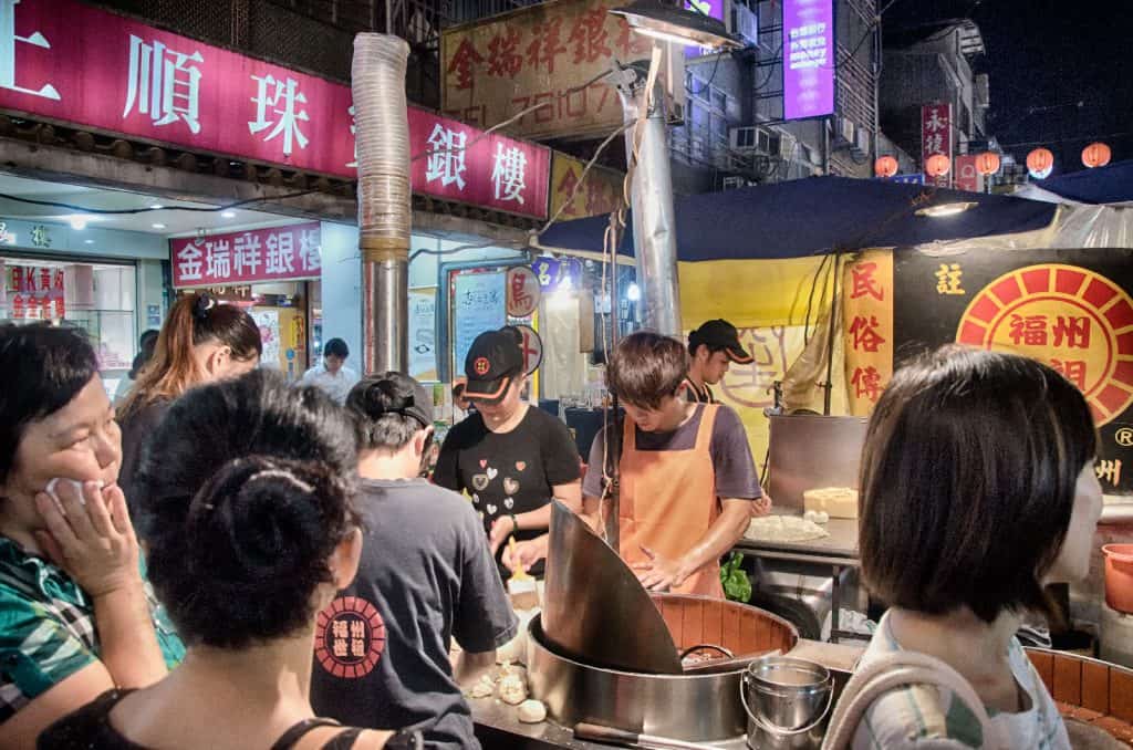 Raohe Street Night Market in Taipei, Taiwan