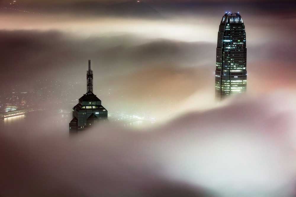 Clouds over Buildings in Hong Kong