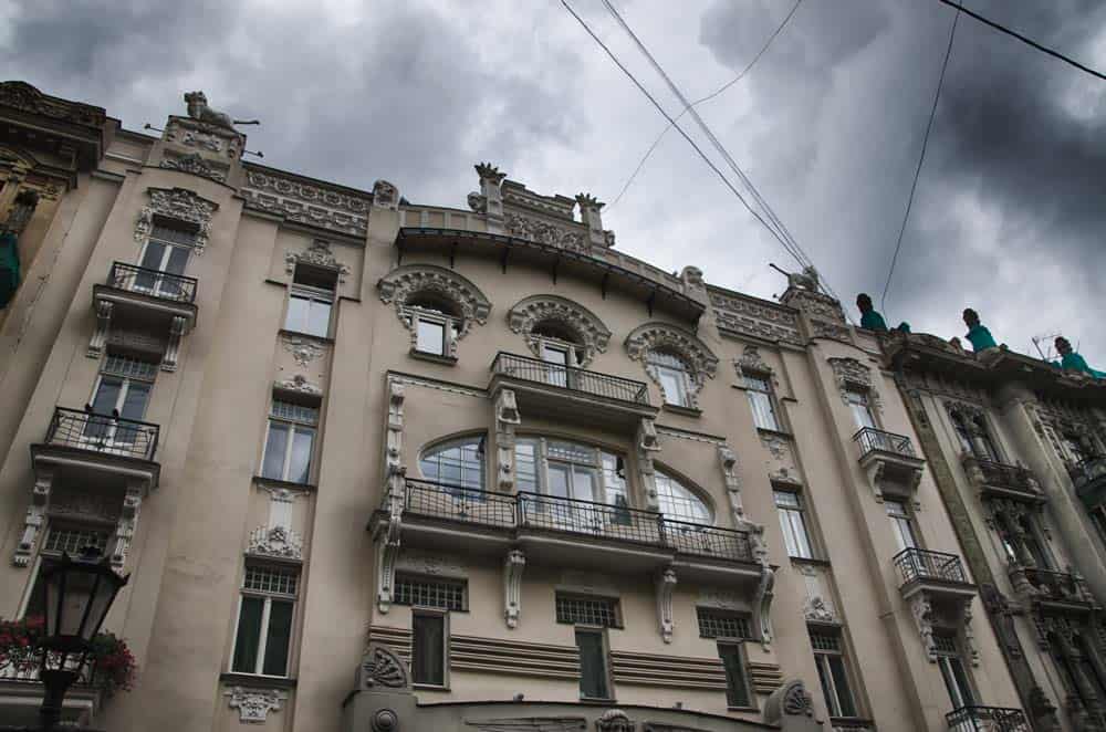 Art Nouveau Building in Riga, Latvia