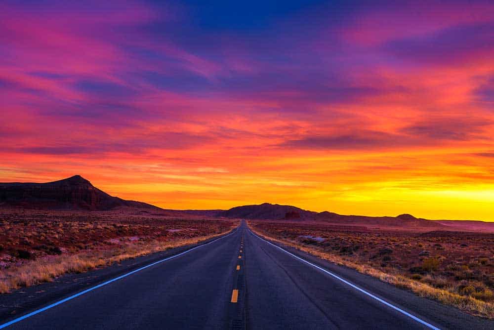 Empty Road in Utah