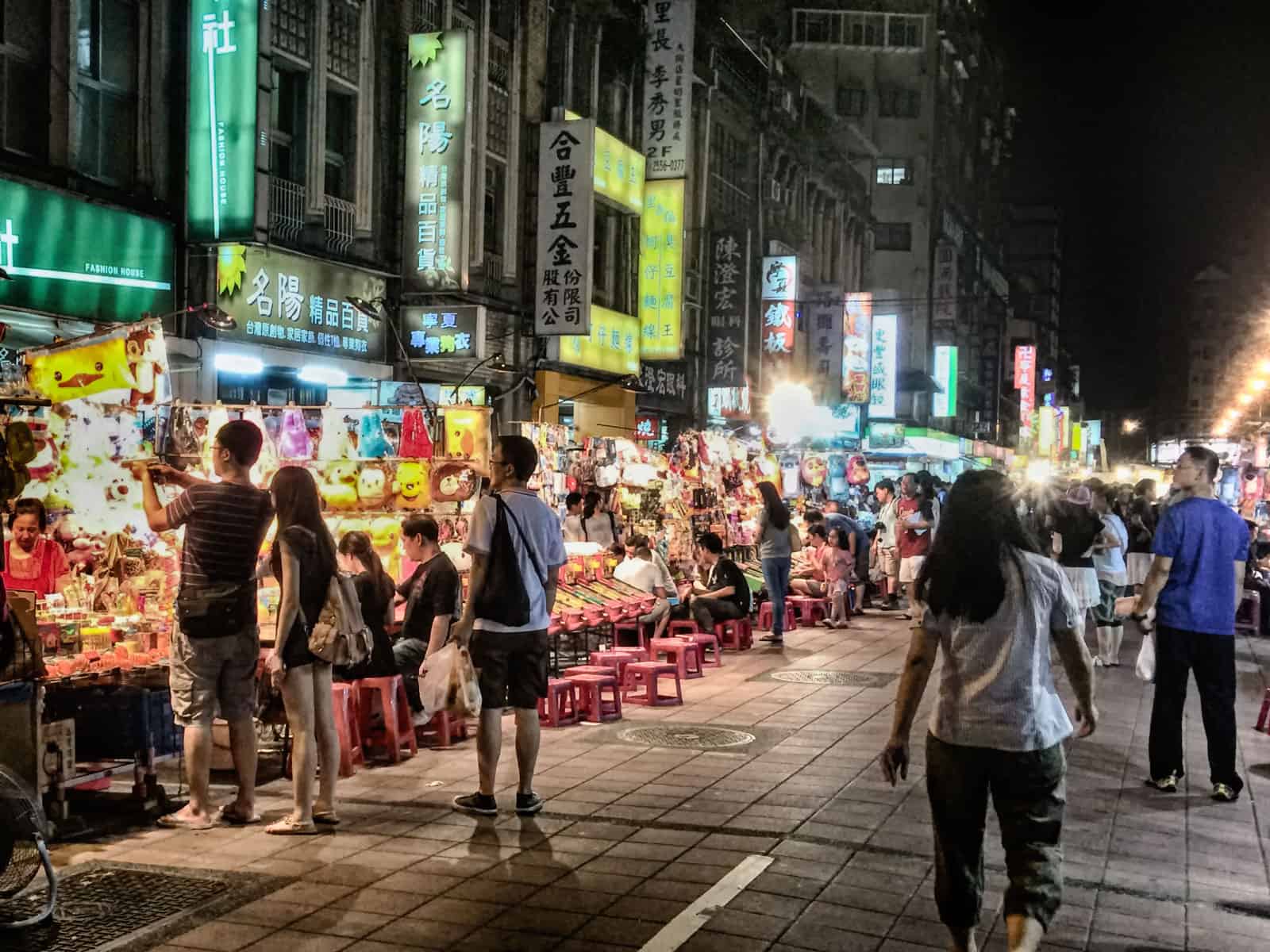 Ningxia Night Market in Taipei