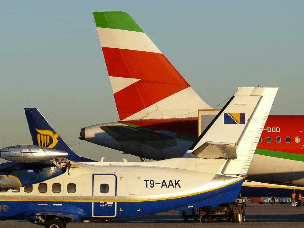 Planes at Airport in Italy