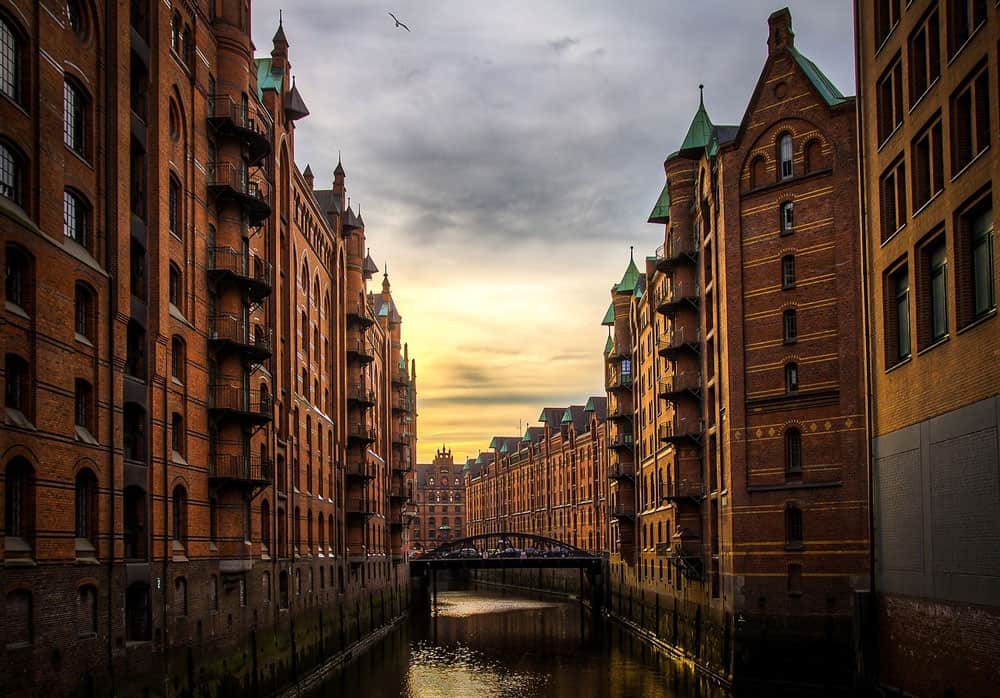 River in Hamburg, Germany