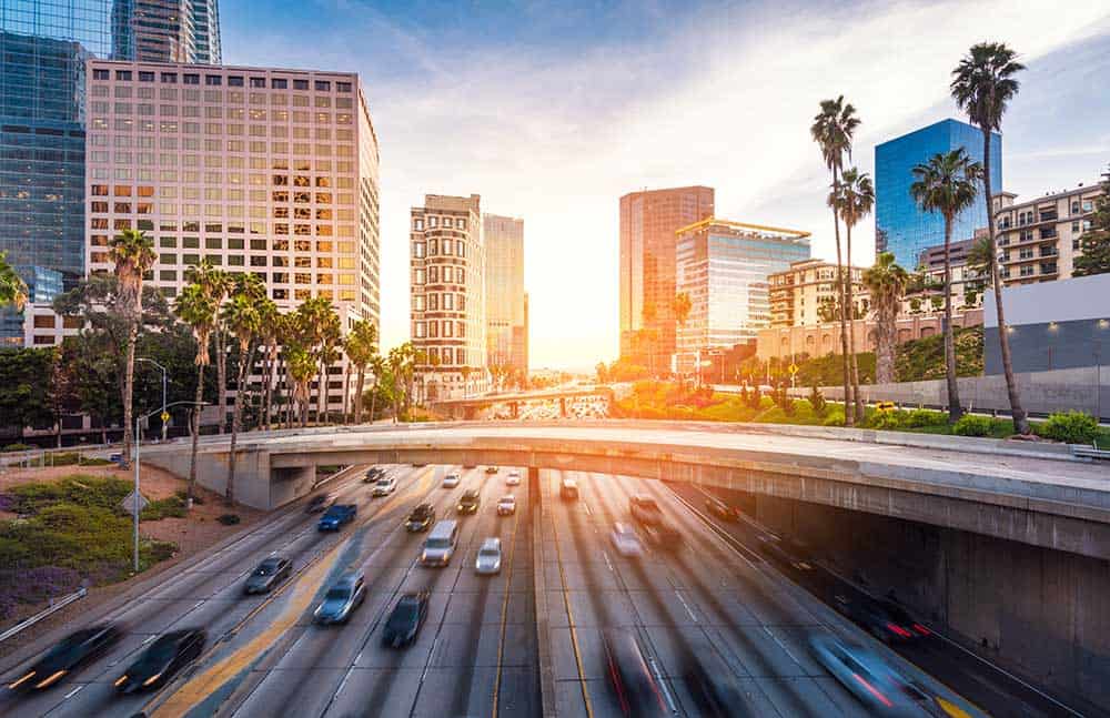 LA Sunset and Traffic