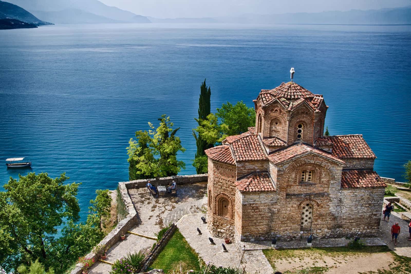 Sveti Jovan Kaneo Overlooking Lake Ohrid, Macedonia