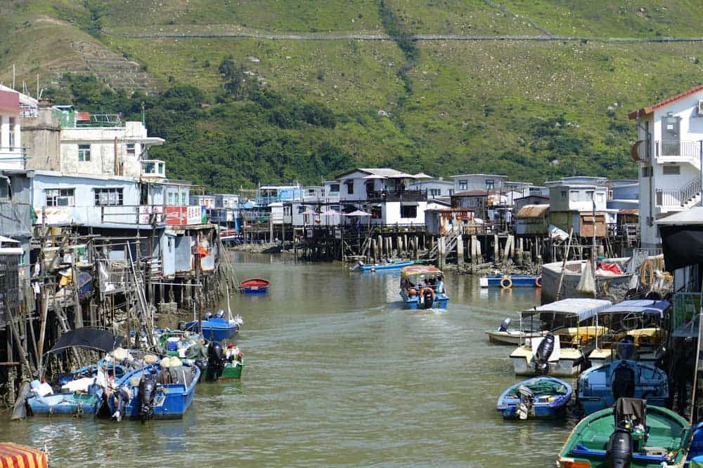 Tai O Fishing Village on Lantau Island