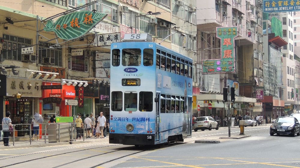 Tram in Hong Kong