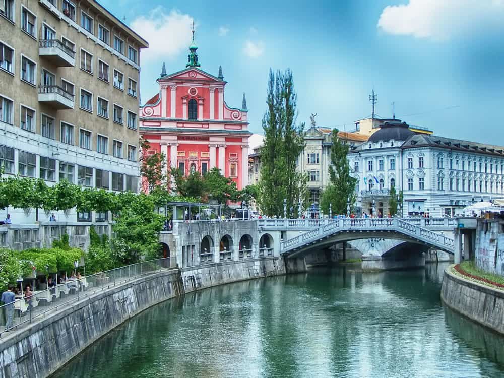 Triple Bridge & Prešeren Square in Ljubljana