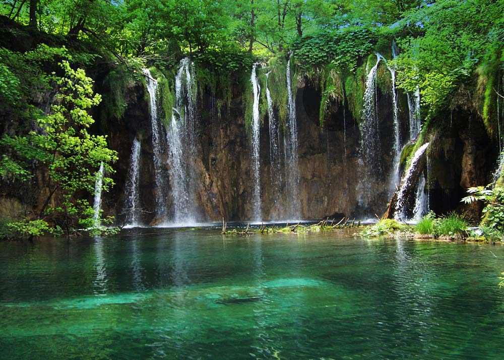 Waterfall at Plitvice Lakes